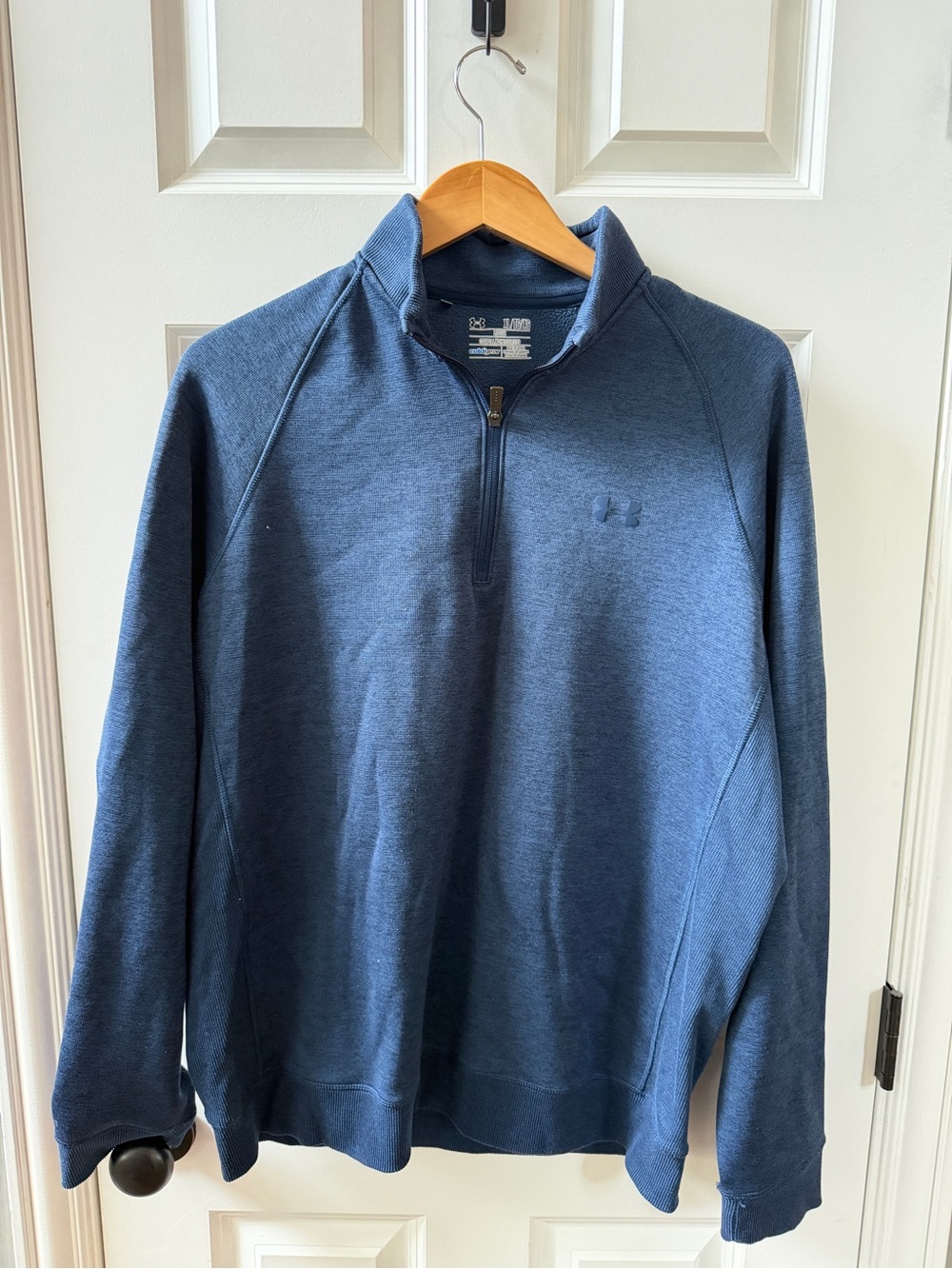 Under Armour Men's Navy Blue Half-Zip Pullover Sweater